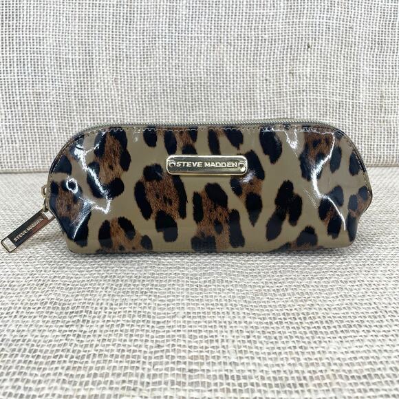 Steve Madden Cosmetic and brush bag, Leopard Print, NWOT - Picture 1 of 5